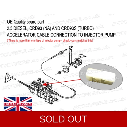 Accelerator Throttle Cable End Piece Diesel